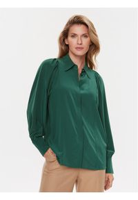 BOSS - Boss Koszula Blizzie 50500995 Zielony Regular Fit. Kolor: zielony. Materiał: jedwab