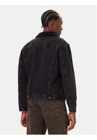 Levi's® Kurtka jeansowa Type III Sherpa 16365-0291 Czarny Regular Fit. Kolor: czarny. Materiał: bawełna