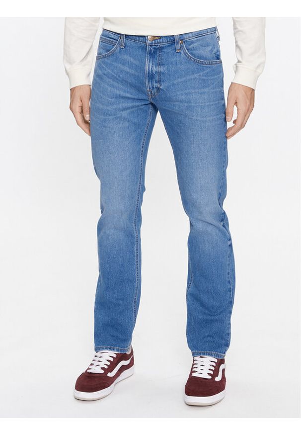 Lee Jeansy 112346324 Niebieski Regular Fit. Kolor: niebieski