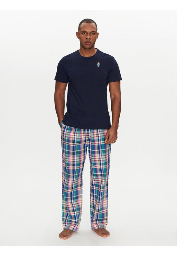 Polo Ralph Lauren Piżama 714931645005 Granatowy Regular Fit. Kolor: niebieski. Materiał: bawełna