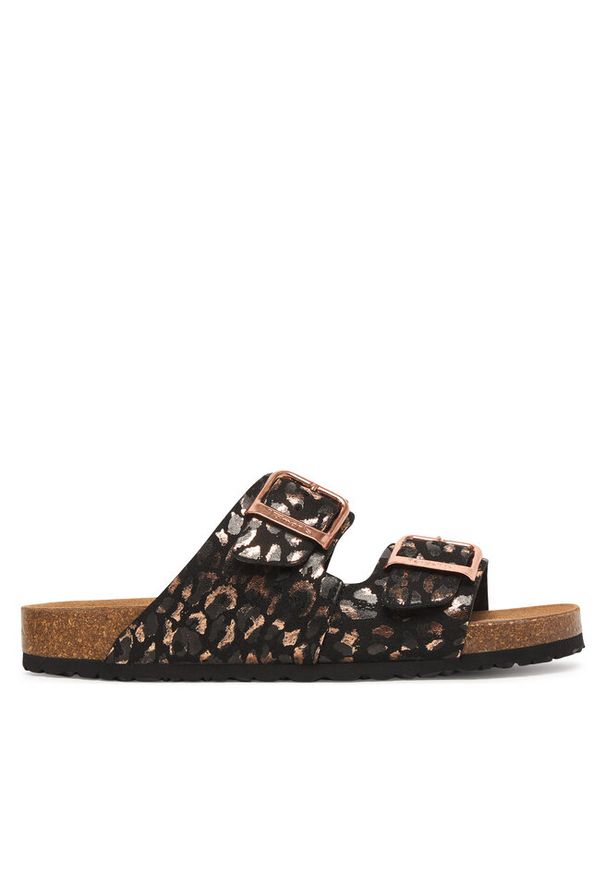 Klapki Tamaris. Kolor: brązowy