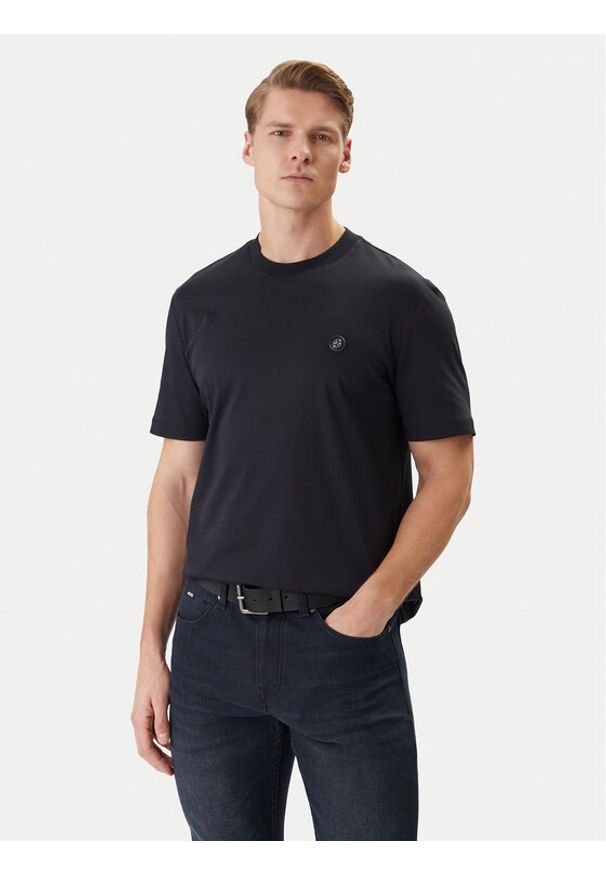 BOSS T-Shirt 50555844 Granatowy Regular Fit. Kolor: niebieski. Materiał: bawełna