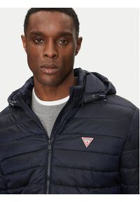 Guess Jeans Kurtka puchowa M5RL99 WHAB2 Granatowy Regular Fit. Kolor: niebieski. Materiał: syntetyk #6