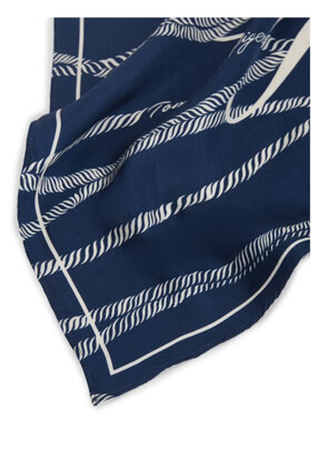 TOMMY HILFIGER - Tommy Hilfiger Chusta Script AW0AW18683 Granatowy. Kolor: niebieski. Materiał: jedwab