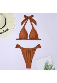 Intica - Bikini wiązane z regulowanymi ramiączkami na plażę i basen Deena. Materiał: materiał