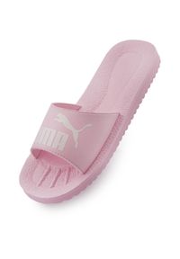Klapki damskie Puma Purecat. Zapięcie: bez zapięcia. Kolor: różowy. Materiał: syntetyk, materiał. Szerokość cholewki: normalna. Sport: turystyka piesza #1