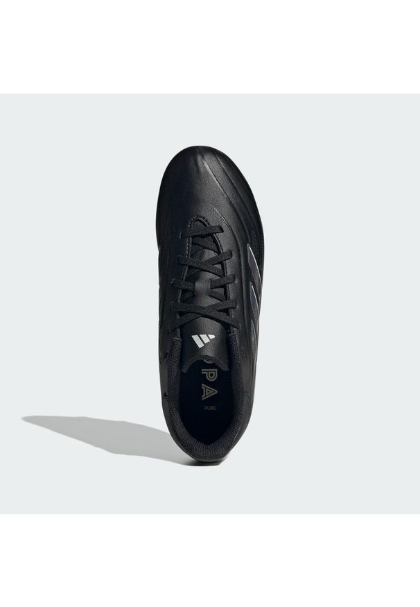 Adidas - Buty Copa Pure II League FG. Kolor: czarny, szary, wielokolorowy. Materiał: syntetyk, materiał, skóra. Sport: piłka nożna