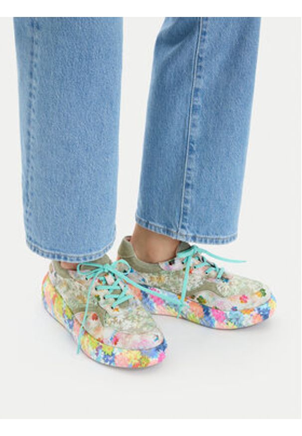 Laura Vita Sneakersy Sodao 64 Zielony. Kolor: zielony. Materiał: skóra