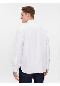 TOMMY HILFIGER - Tommy Hilfiger Koszula Oxford Monotype MW0MW33797 Biały Slim Fit. Kolor: biały. Materiał: bawełna
