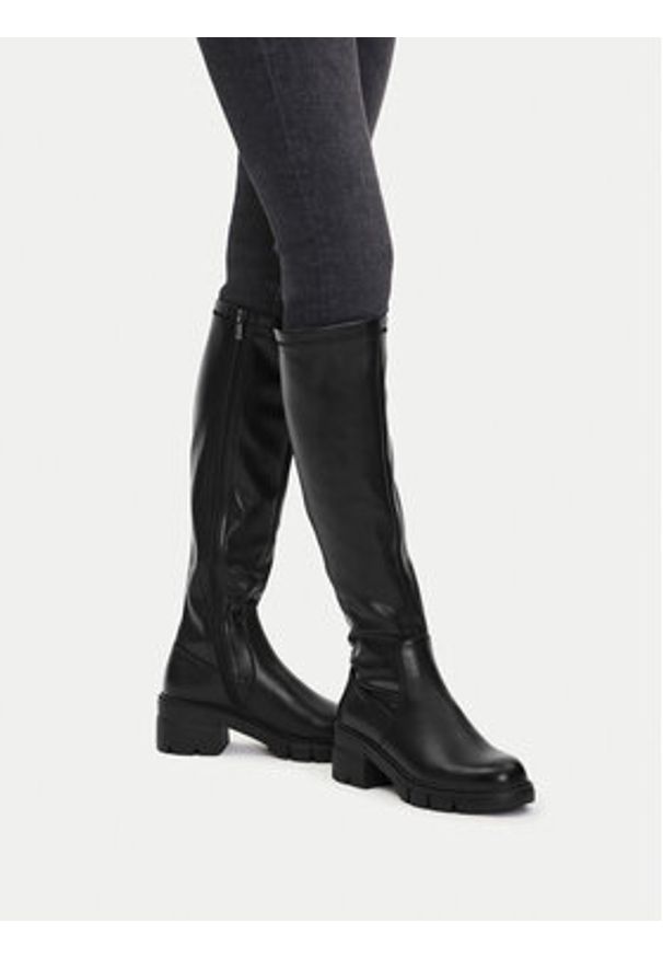 Jenny - JENNY Kozaki CEO-HY23976S-9 Czarny. Kolor: czarny. Materiał: syntetyk, materiał