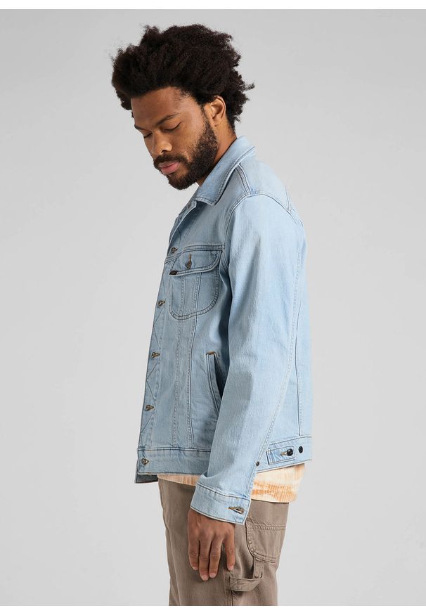 Lee - LEE RIDER JACKET MĘSKA KURTKA JEANSOWA LIGHT ALTON L89ZOWJU 112145653. Materiał: jeans