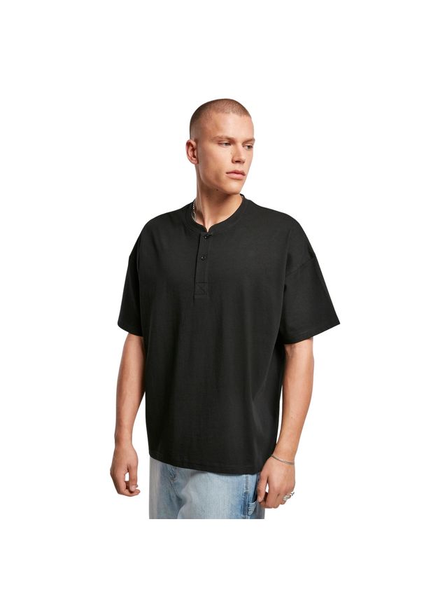 Koszulka oversize Urban Classics Henley. Typ kołnierza: typu henley. Kolor: czarny