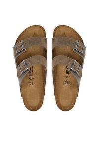 Birkenstock Klapki Arizona 1029159 Brązowy. Kolor: brązowy. Materiał: zamsz, skóra #3