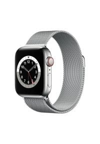 APPLE Watch 6 Cellular 40mm (Srebrny z bransoletą mediolańską w kolorze srebrnym). Rodzaj zegarka: smartwatch. Kolor: srebrny #1