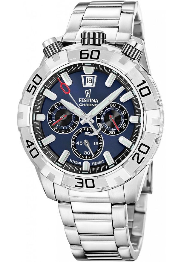 Zegarek męski Festina F20743-1 srebrny. Kolor: srebrny