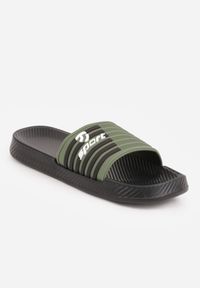 Born2be - Zielone Klapki Sportowe z Piankowego Materiału Thesedice. Okazja: na co dzień. Kolor: zielony. Materiał: materiał. Sezon: lato. Styl: sportowy #6