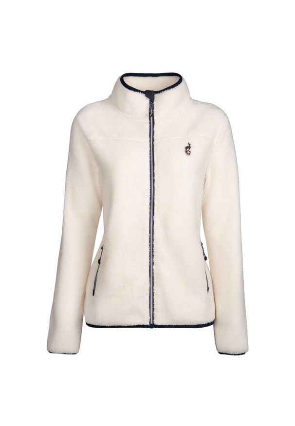 Aulp - Bluza Polarowa damska AULP SARRA Oddychająca Ciepła. Kolor: beżowy. Materiał: polar. Sezon: zima. Sport: narciarstwo
