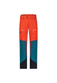 Spodnie narciarskie Jack Wolfskin Alpspitze 3L. Kolor: pomarańczowy, czerwony, wielokolorowy. Sport: narciarstwo