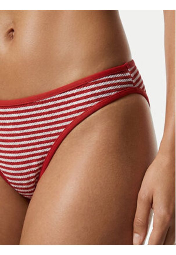 Seafolly Dół od bikini Clubhouse 40316-281 Pomarańczowy. Kolor: pomarańczowy. Materiał: syntetyk