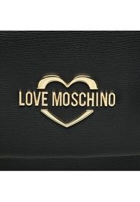 Love Moschino - LOVE MOSCHINO Torebka JC4083PP1HLD0000 Czarny. Kolor: czarny. Materiał: skórzane