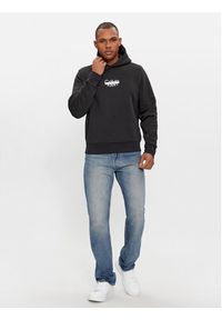 Calvin Klein Bluza Logo K10K112251 Czarny Regular Fit. Kolor: czarny. Materiał: bawełna, syntetyk