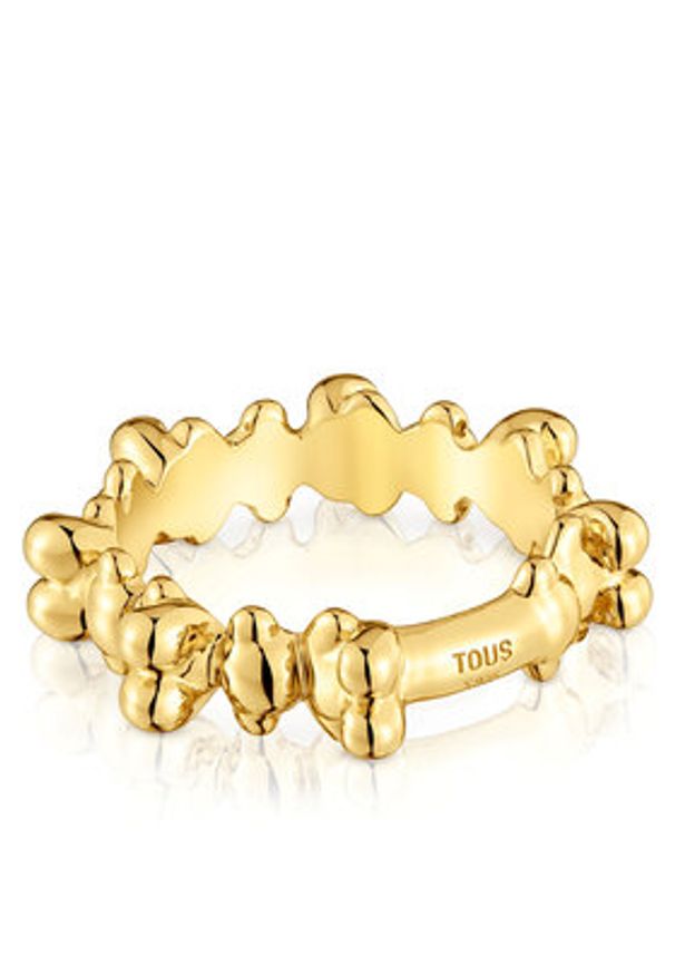 Tous - TOUS Pierścionek Bold Bear 1004200712 Złoty. Materiał: metalowe. Kolor: złoty