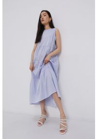 Haily's Sukienka maxi rozkloszowana. Kolor: niebieski. Materiał: tkanina. Typ sukienki: rozkloszowane. Długość: maxi #6