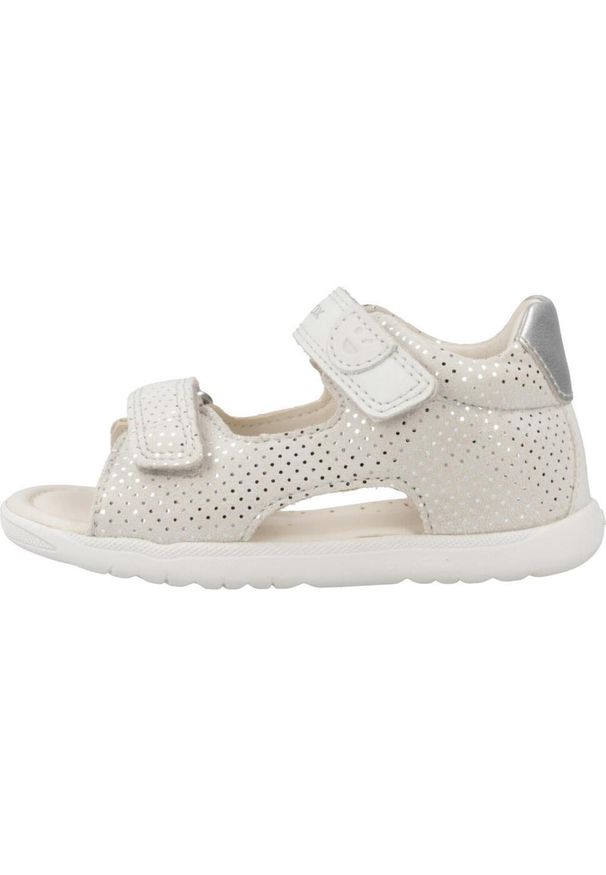Sandały Geox Model B Sandal Macchia Gir Kolor Biały. Kolor: biały. Materiał: syntetyk. Sezon: lato