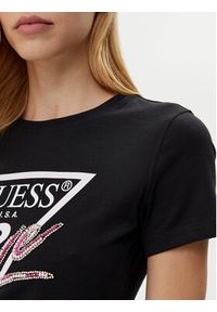 Guess T-Shirt W5GI05 I3Z14 Czarny Regular Fit. Kolor: czarny. Materiał: bawełna