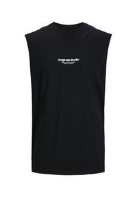 Jack & Jones - Jack&Jones Tank top Vesterbro 12250430 Czarny Oversize. Kolor: czarny. Materiał: bawełna #7