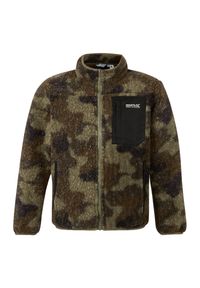 Regatta - Bluza Polarowa Dziecięca Pełen Suwak Frankie. Kolor: zielony. Materiał: polar. Sezon: zima. Sport: turystyka piesza #1