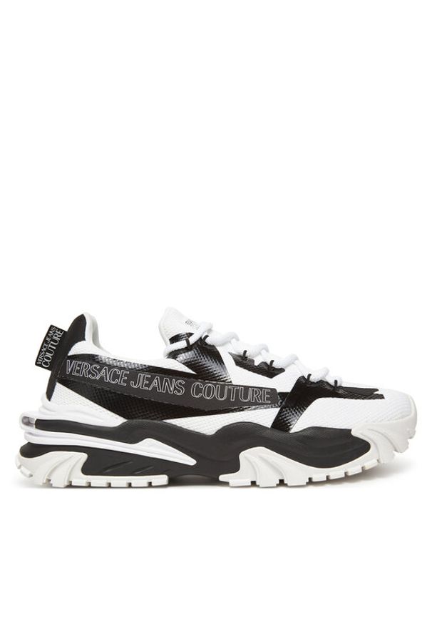 Versace Jeans Couture Sneakersy 78YA3SI8 Biały. Kolor: biały. Materiał: skóra
