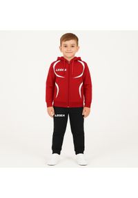 LEGEA - Komplet dresowy dla dziecka TURCHIA JR. Okazja: na uczelnię. Kolor: czerwony, wielokolorowy, biały. Materiał: dresówka. Długość: długie. Styl: sportowy #1