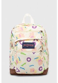 JanSport - Jansport plecak kolor beżowy duży. Kolor: beżowy. Materiał: włókno, materiał #1