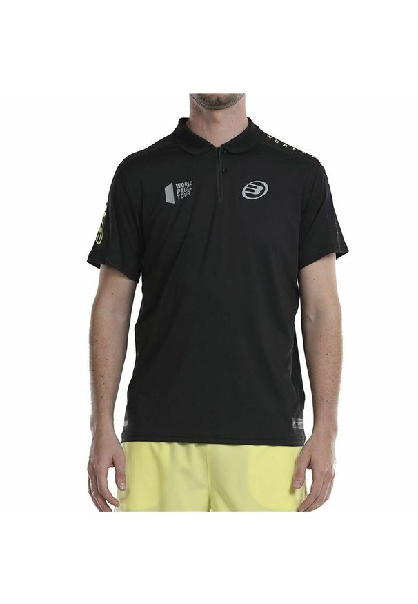 Koszulka Polo z krótkim rękawem Męska Bullpadel Liceo Czarny. Typ kołnierza: polo. Kolor: czarny. Długość rękawa: krótki rękaw. Długość: krótkie