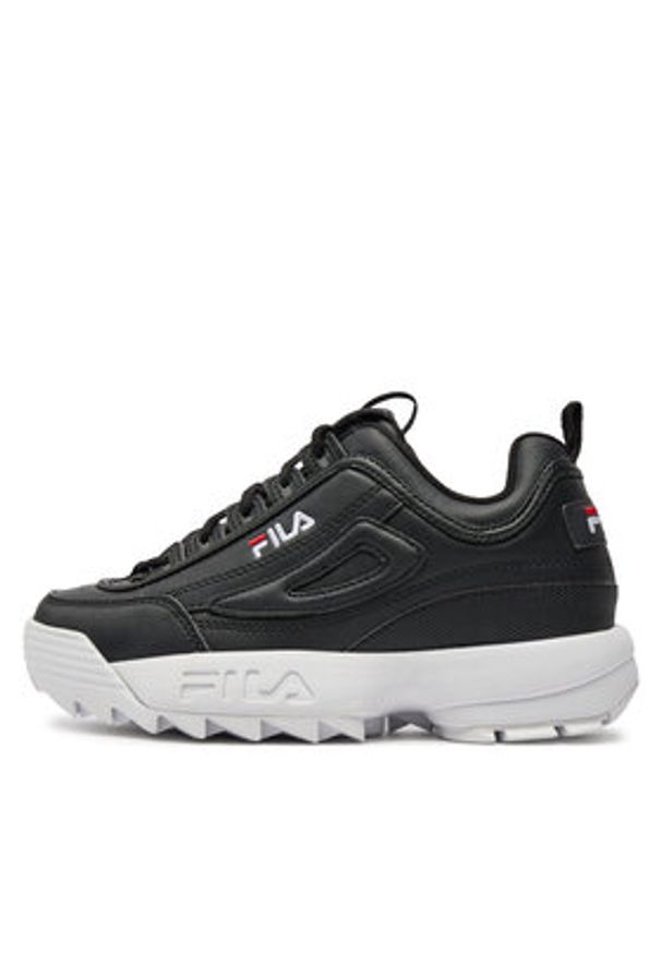 Fila Sneakersy Disruptor Low Wmn 1010302.25Y Czarny. Kolor: czarny. Materiał: skóra