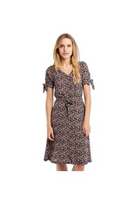 Sukienka damska Protest Prtbanda. Kolor: czarny. Wzór: kwiaty. Typ sukienki: sportowe. Styl: sportowy, elegancki #1