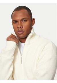 Jack & Jones Sweter Ollie 12241817 Écru Relaxed Fit. Materiał: syntetyk #5