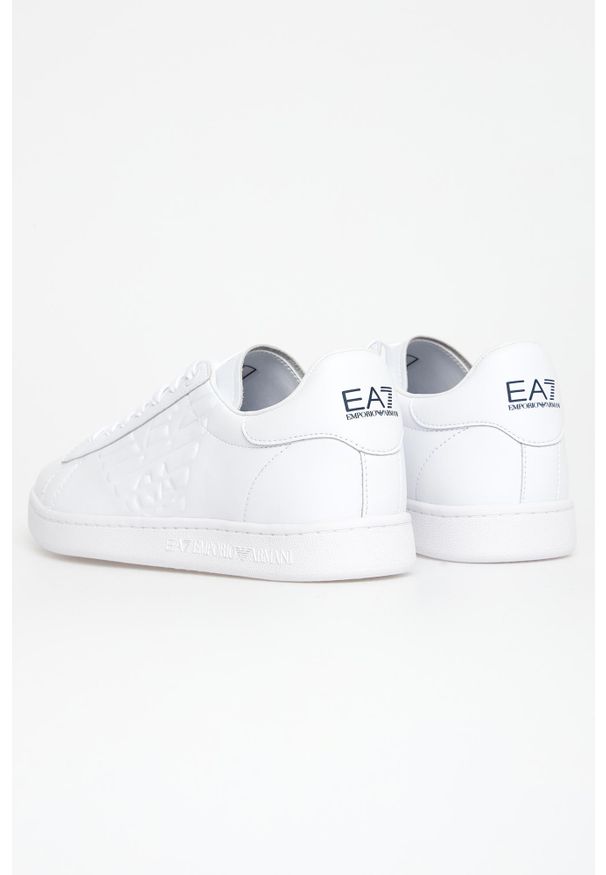 EA7 Emporio Armani - Sneakersy męskie skórzane EA7 EMPORIO ARMANI. Materiał: skóra