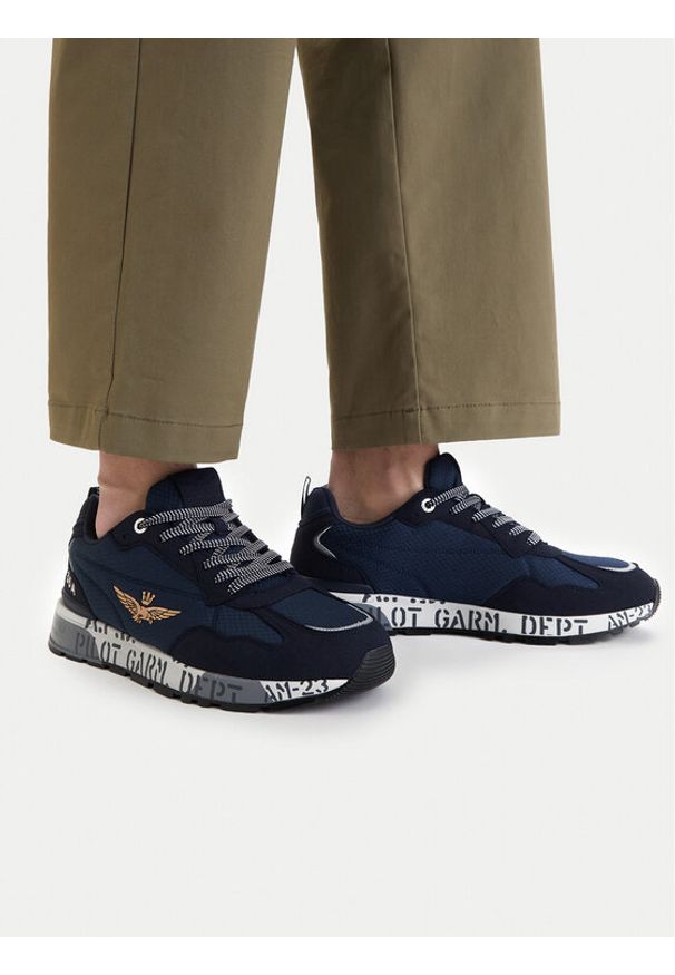 Aeronautica Militare Sneakersy 261SC0276UCT04327 Granatowy. Kolor: niebieski. Materiał: materiał