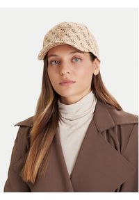 Guess Czapka z daszkiem H5YZ03 WO08O Beżowy. Kolor: beżowy. Materiał: materiał, bawełna