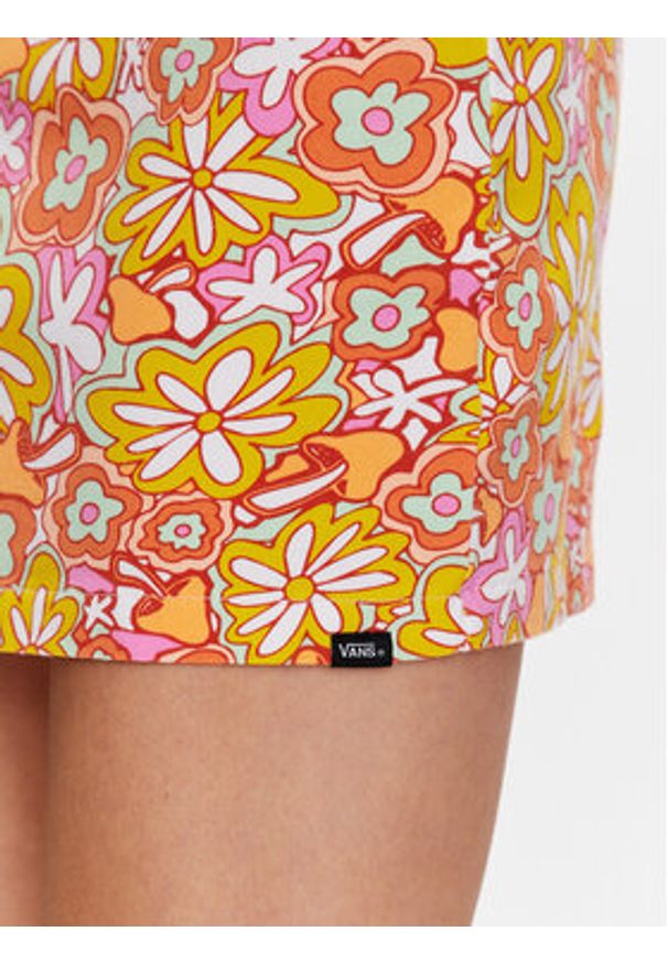 Vans Spódnica Resort Floral S VN00039F Pomarańczowy Slim Fit. Kolor: pomarańczowy. Materiał: bawełna