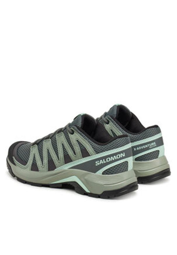 salomon - Salomon Trekkingi X-Adventure Recon L47813600 Zielony. Kolor: zielony. Materiał: nubuk, skóra