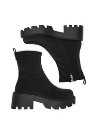 DeeZee Botki 67091-8 Czarny. Kolor: czarny. Materiał: materiał #3