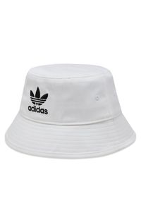 Adidas - adidas Kapelusz Trefoil Bucket Hat FQ4641 Biały. Kolor: biały. Materiał: materiał