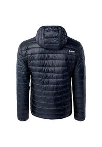 Hi-tec - Męska Ocieplana Kurtka Cash. Kolor: czerwony, niebieski, wielokolorowy. Materiał: puch. Sport: turystyka piesza
