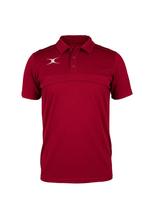 GILBERT - Dziecięca koszulka polo Gilbert Photon. Okazja: na co dzień. Typ kołnierza: polo. Kolor: czerwony. Styl: casual, sportowy