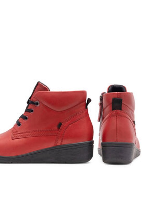 Go Soft Trzewiki WI16-JANE ZULA-03 Czerwony. Kolor: czerwony. Materiał: skóra