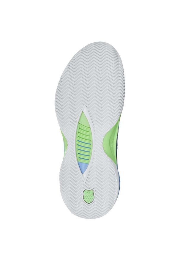 Buty do tenisa damskie K-Swiss Hypercourt Supreme 2. Kolor: biały, wielokolorowy, niebieski, zielony. Materiał: materiał, syntetyk. Szerokość cholewki: normalna. Sport: tenis