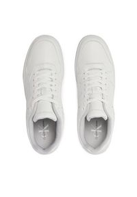 Calvin Klein Jeans Sneakersy Basket Cupsole Low Lth In Sat YM0YM00867 Biały. Kolor: biały. Materiał: skóra #5